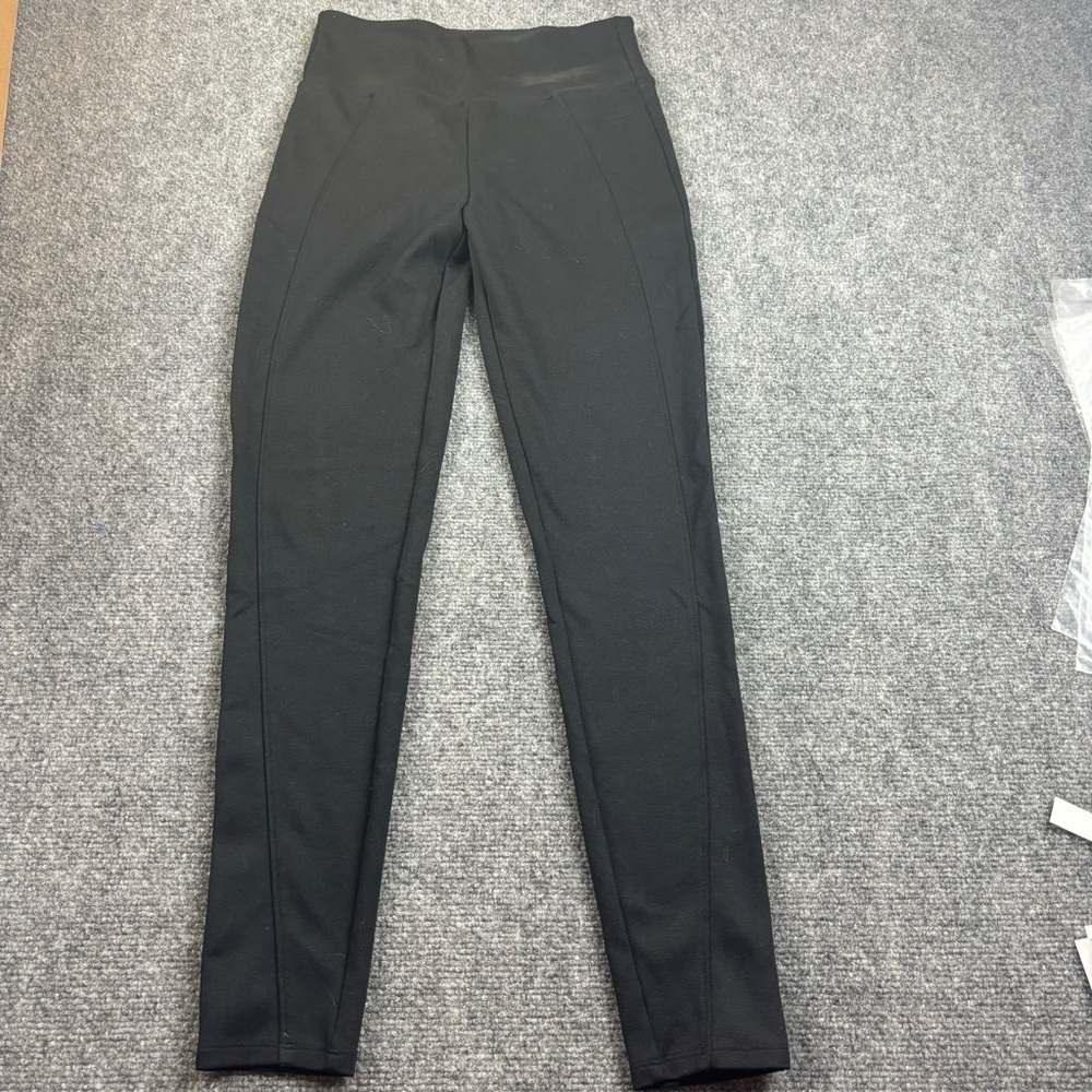 SPANX ASSETS Women’s Black Thicker Leggings with Front seam size: Medium
